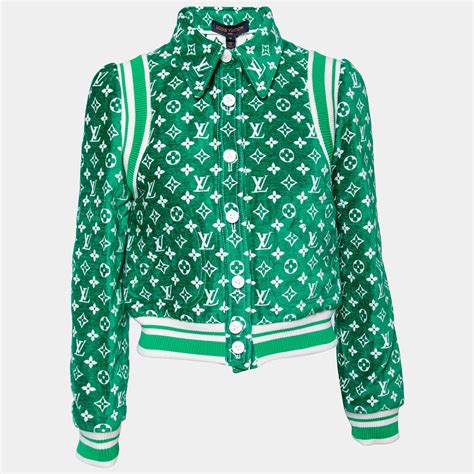 louis vuitton green bomber jacket|louis vuitton monogram jacket.